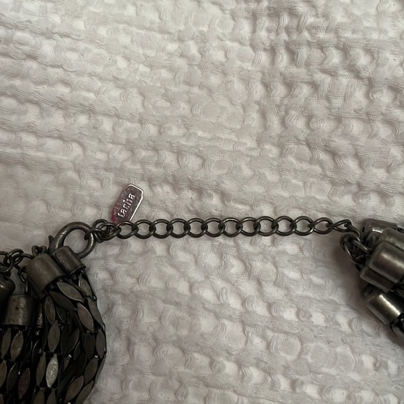 Tasha gunmetal chain link statement necklace - Picture 3 of 3